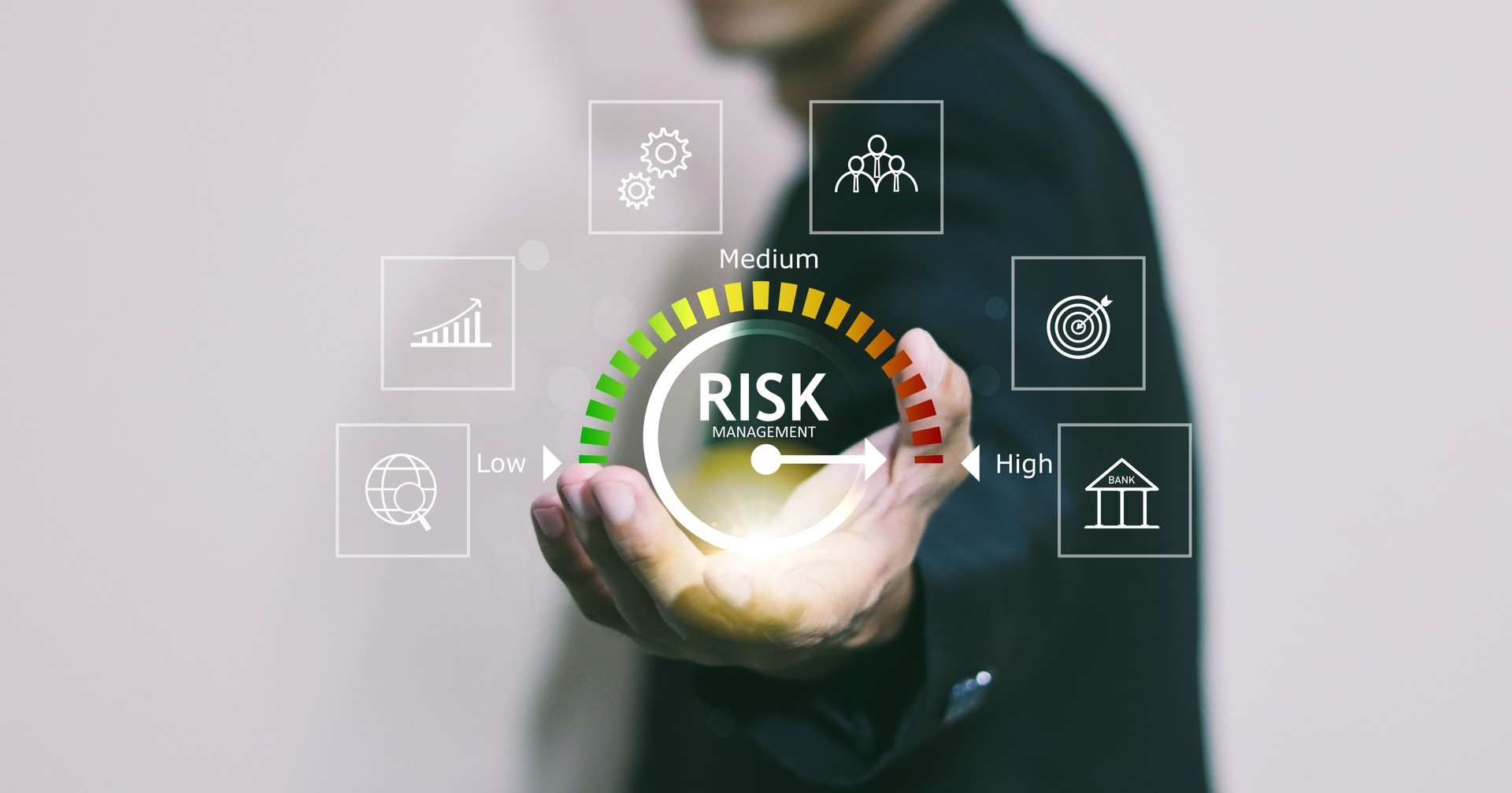 Risk management business concept.